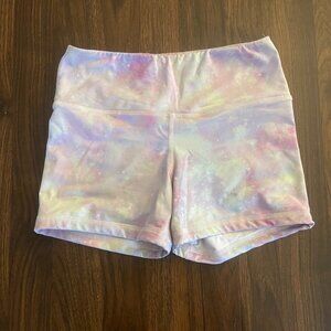 Fleo Vibrant Fantasy Power High Rise - Size Small - Crossfit Short - Pastel